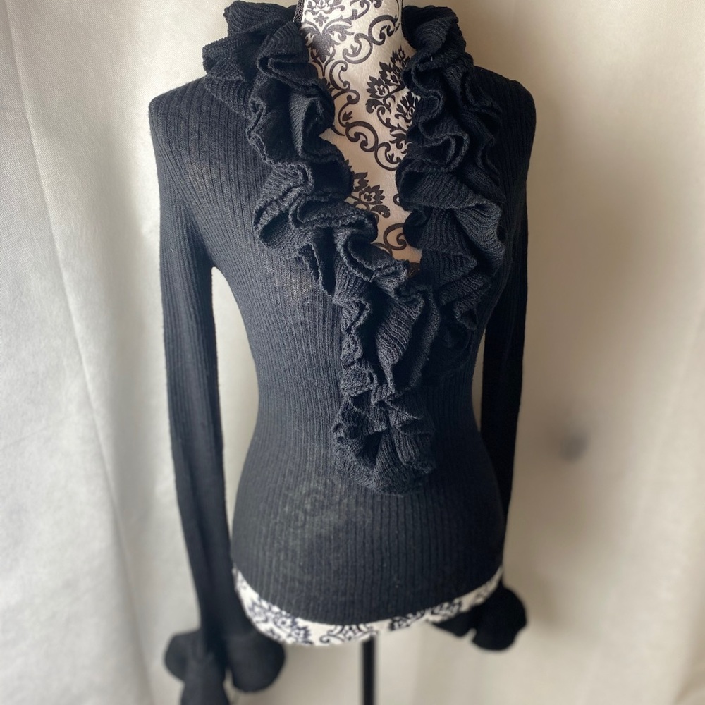 TRINA TURK Sexy ruffle sweater.